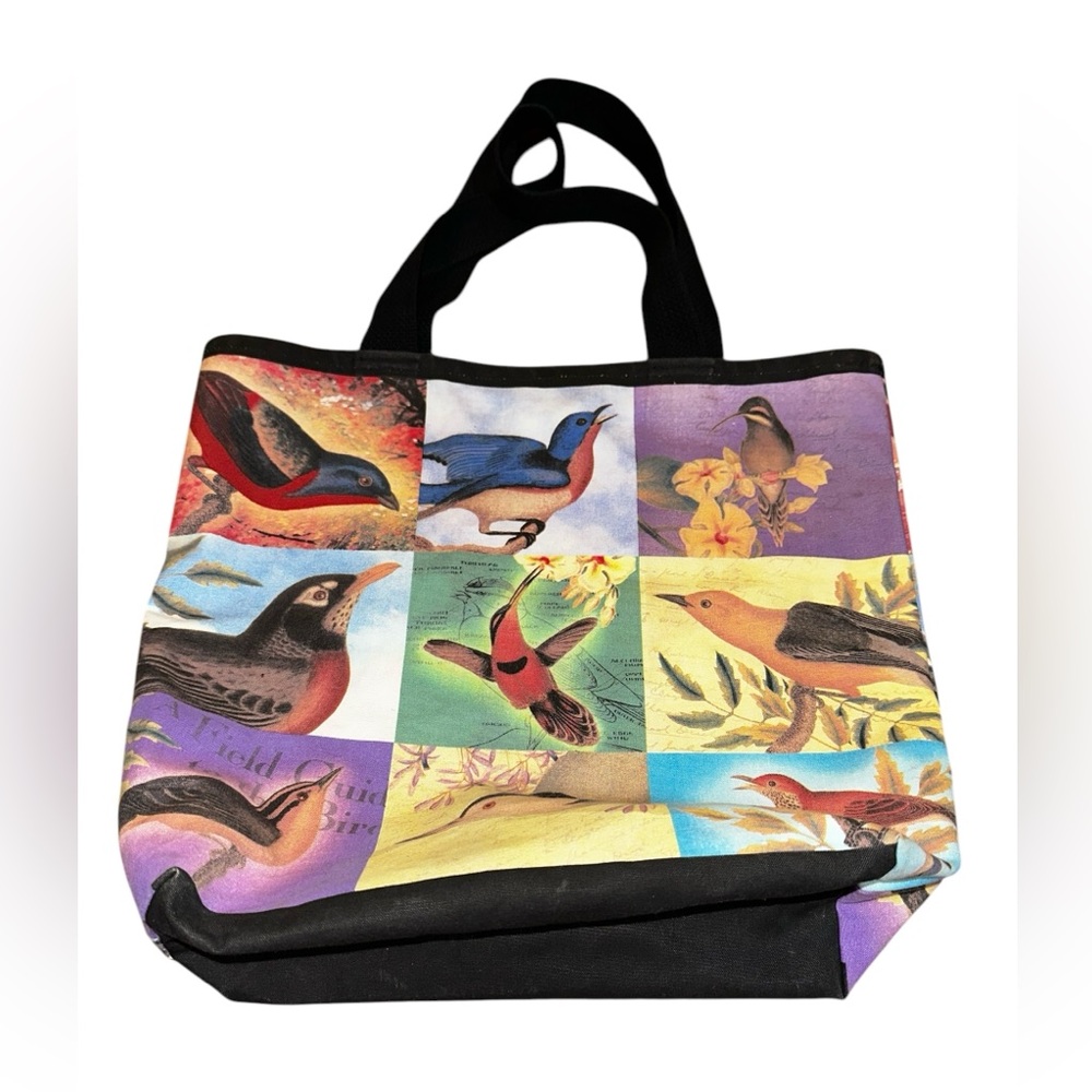 FIDDLER'S ELBOW field guide of the birds Cotton‎ Canvas Silk Screened Tote Bag
